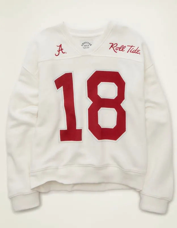 AE Alabama Crimson Tide V-Neck Graphic Sweatshirt