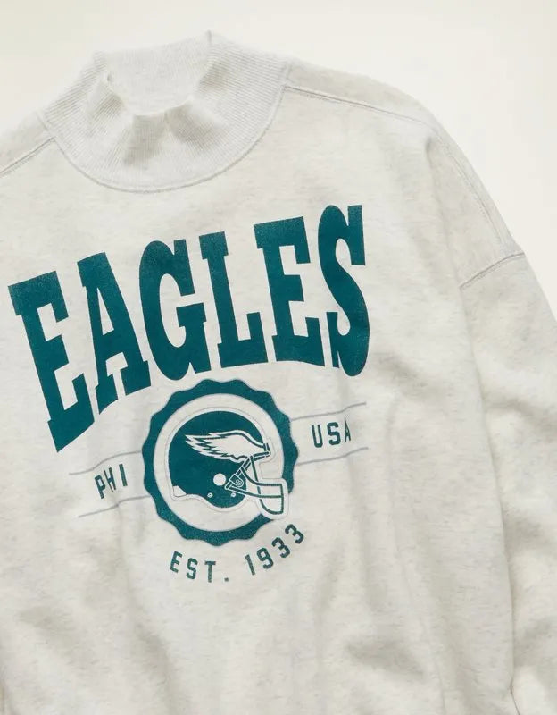 NFL Philadelphia Eagles Everyday Luxe Mock Neck Sweatshirt