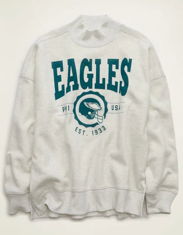 NFL Philadelphia Eagles Everyday Luxe Mock Neck Sweatshirt