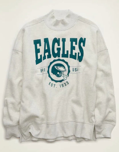 NFL Philadelphia Eagles Everyday Luxe Mock Neck Sweatshirt