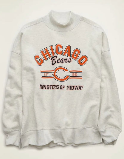 NFL Chicago Bears Everyday Luxe Mock Neck Sweatshirt