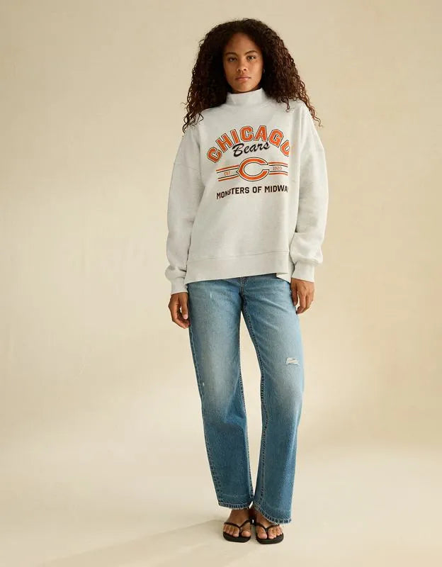 NFL Chicago Bears Everyday Luxe Mock Neck Sweatshirt