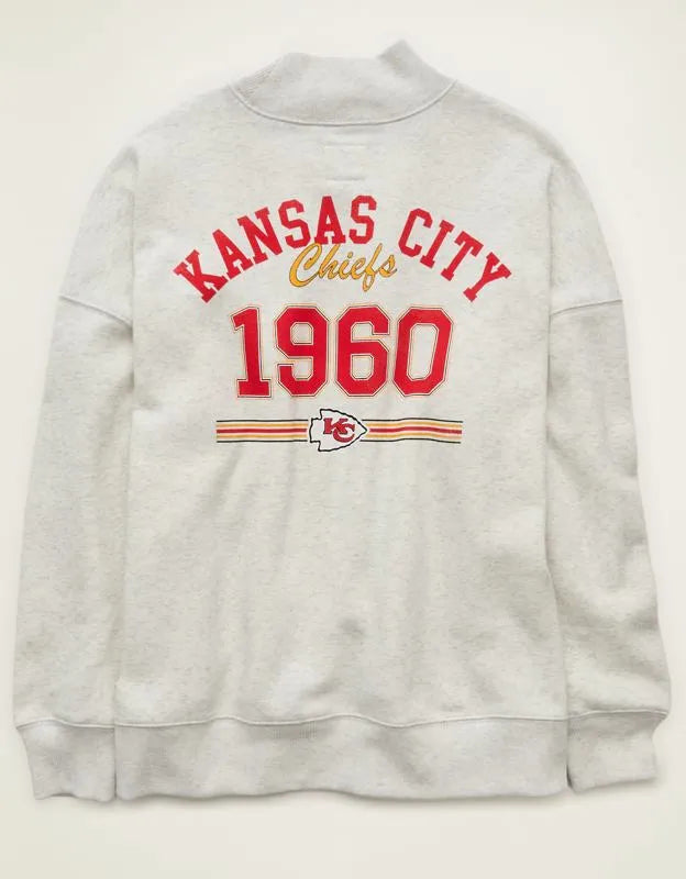NFL Kansas City Chiefs Everyday Luxe Mock Neck Sweatshirt