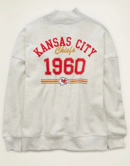 NFL Kansas City Chiefs Everyday Luxe Mock Neck Sweatshirt
