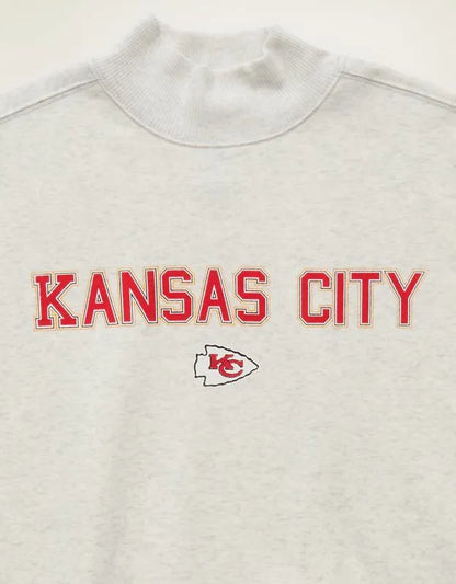 NFL Kansas City Chiefs Everyday Luxe Mock Neck Sweatshirt