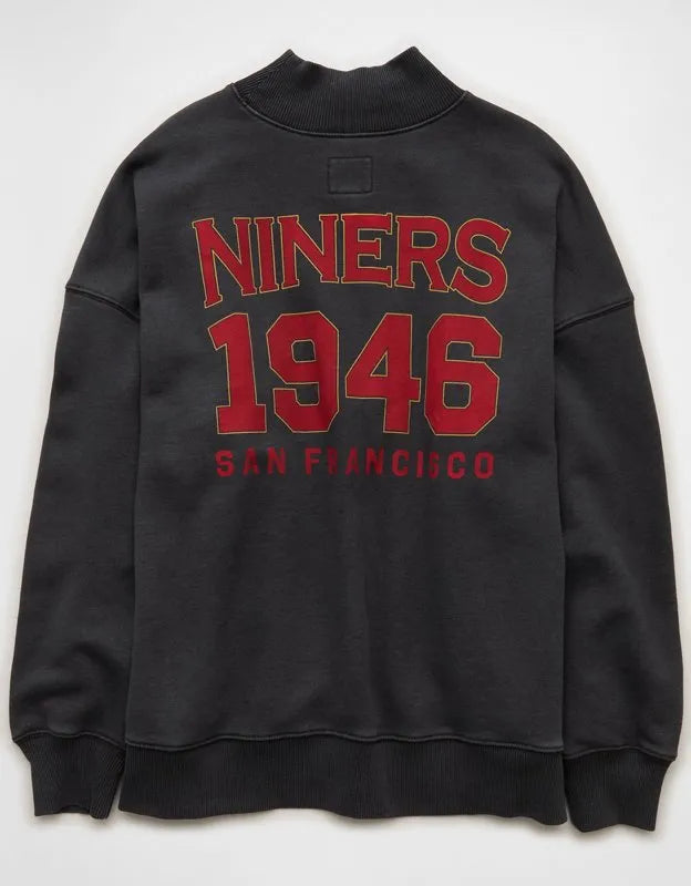 NFL San Francisco 49ers Everyday Luxe Mock Neck Sweatshirt