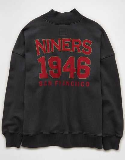 NFL San Francisco 49ers Everyday Luxe Mock Neck Sweatshirt