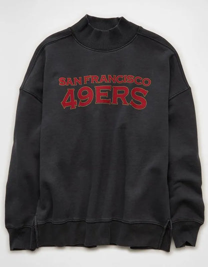 NFL San Francisco 49ers Everyday Luxe Mock Neck Sweatshirt