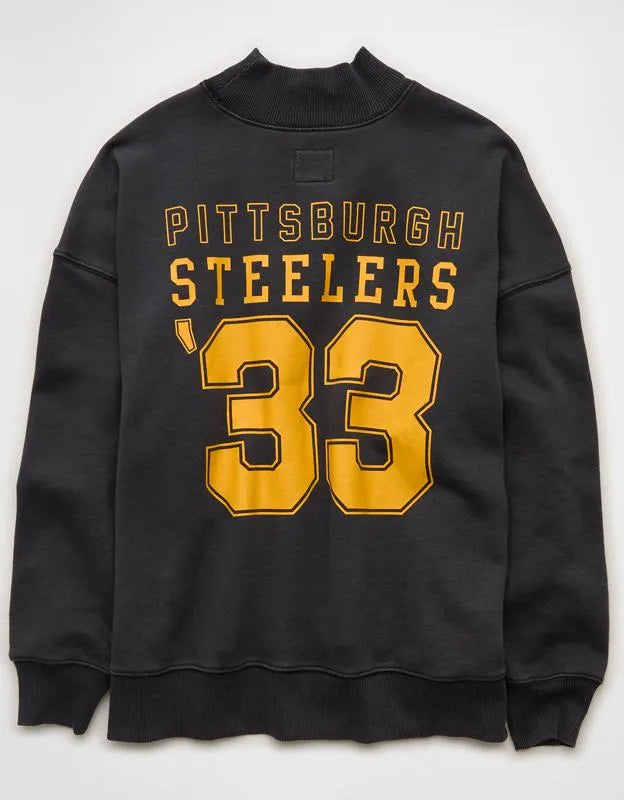 NFL Pittsburgh Steelers Everyday Luxe Mock Neck Sweatshirt