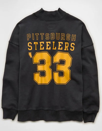 NFL Pittsburgh Steelers Everyday Luxe Mock Neck Sweatshirt