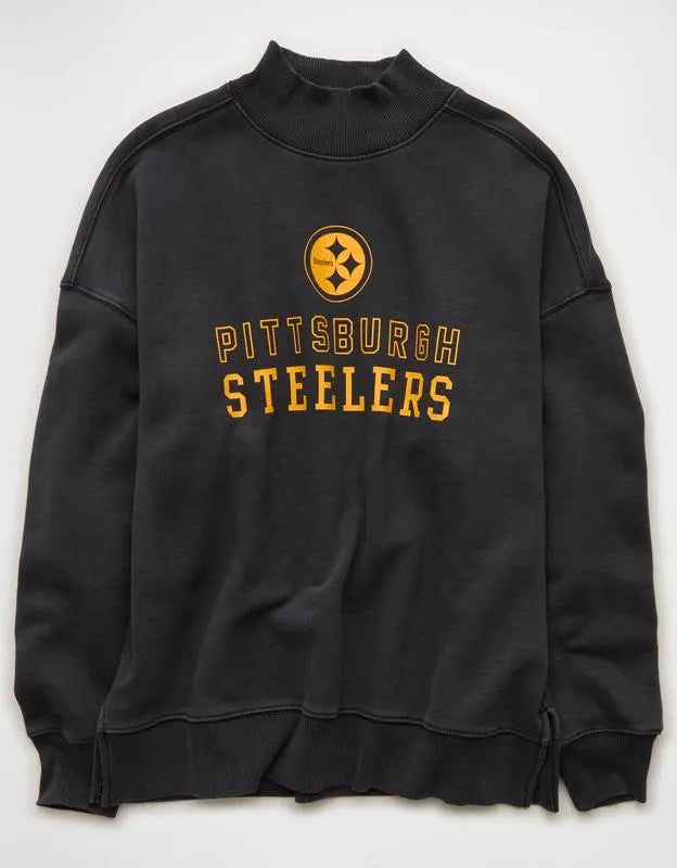 NFL Pittsburgh Steelers Everyday Luxe Mock Neck Sweatshirt