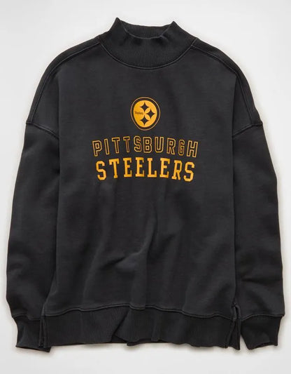 NFL Pittsburgh Steelers Everyday Luxe Mock Neck Sweatshirt