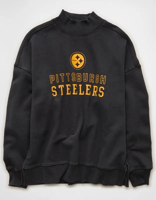NFL Pittsburgh Steelers Everyday Luxe Mock Neck Sweatshirt