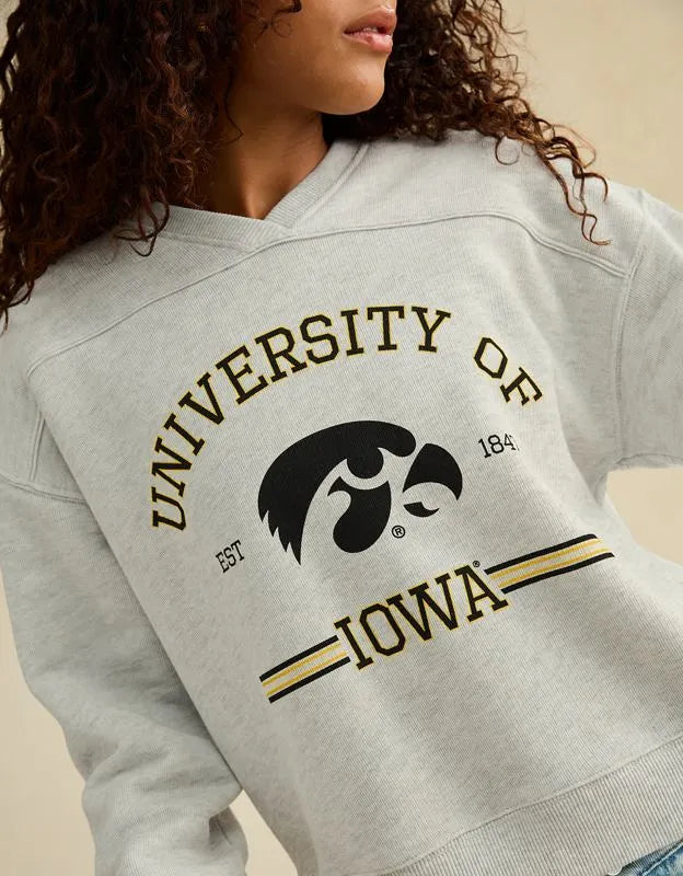 AE Iowa Hawkeyes V-Neck Graphic Sweatshirt