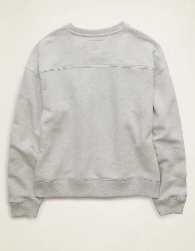 AE Michigan Wolverines V-Neck Graphic Sweatshirt
