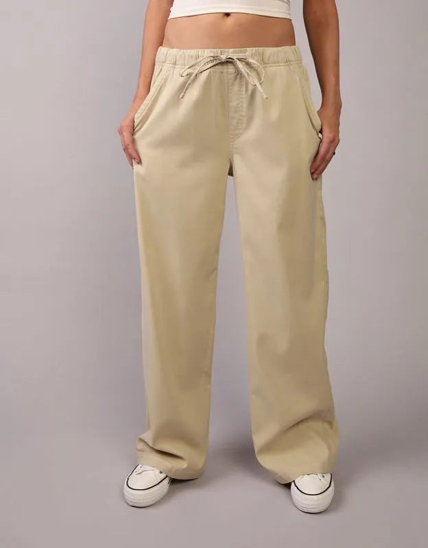 AE Mid-Rise Wide-Leg Pull-On Pant