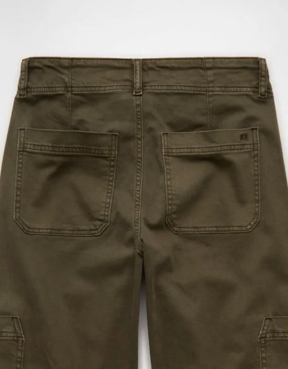 AE Stretch Super High-Waisted Wide-Leg Cargo Pant
