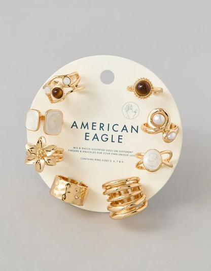 AE Floral Rings 8-Pack