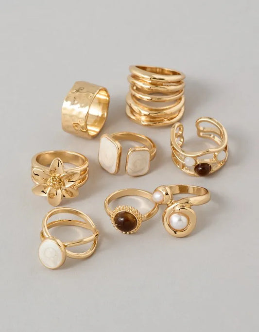 AE Floral Rings 8-Pack