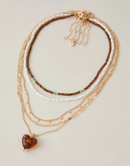 AEO Resin Heart Choker 5-Pack