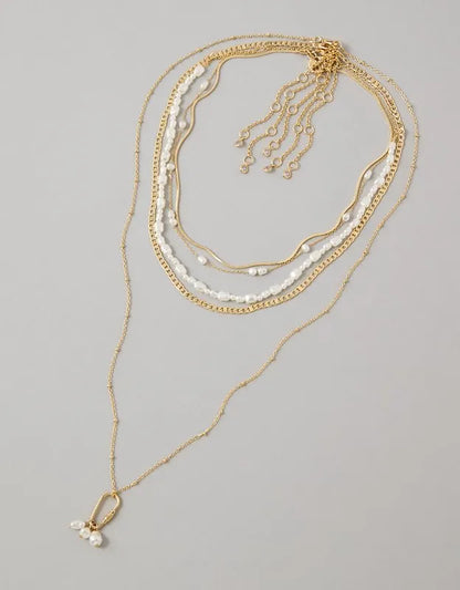 AE Heart & Pearl Necklace 5-Pack