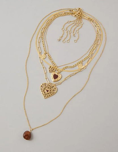 AE Heirloom Heart Necklace 5-Pack