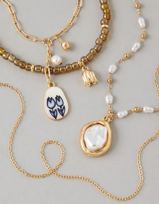 AE Beaded Necklace 4-Pack