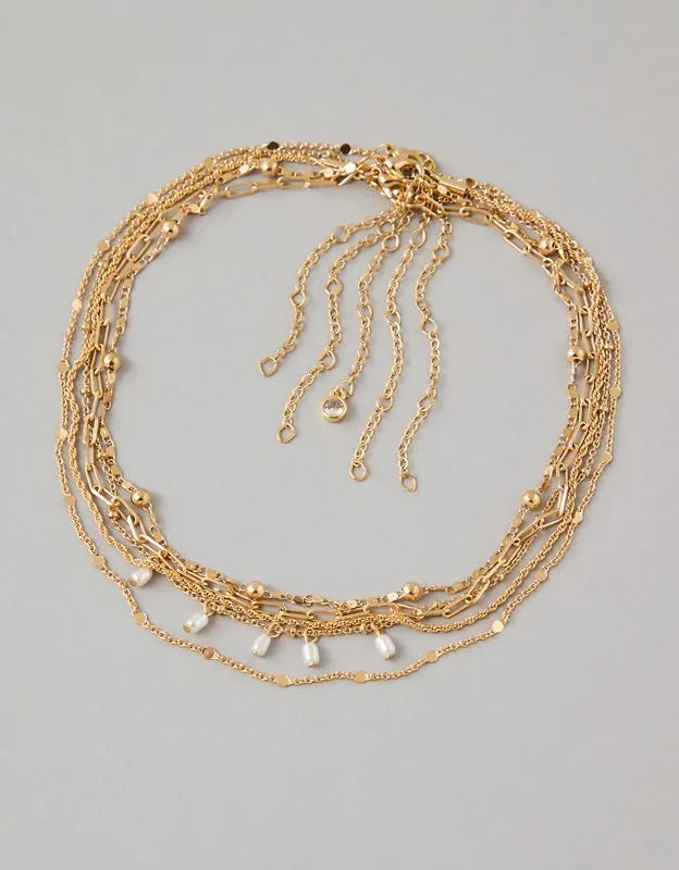 AE Pearl Choker Necklace 5-Pack