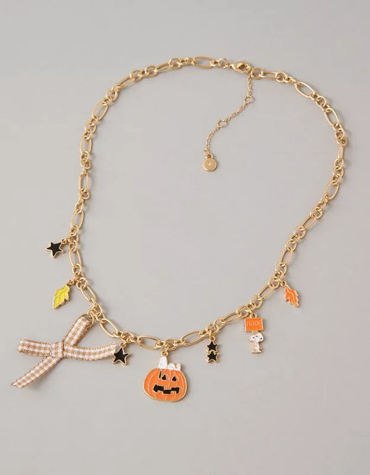 AE Snoopy Fall Charm Necklace