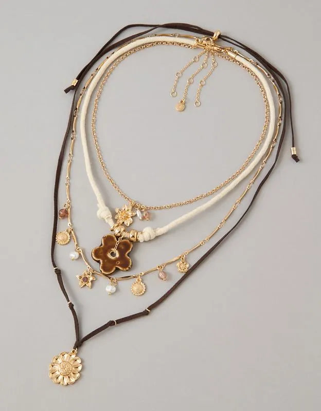 AE Corded Charm Necklaces 4-Pack