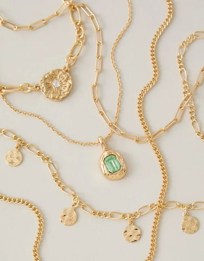 AE Green Stone Necklace 5-Pack