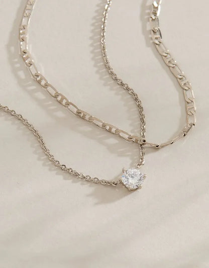 AE Keepers Collection Platinum Plated Necklace 2-Pack