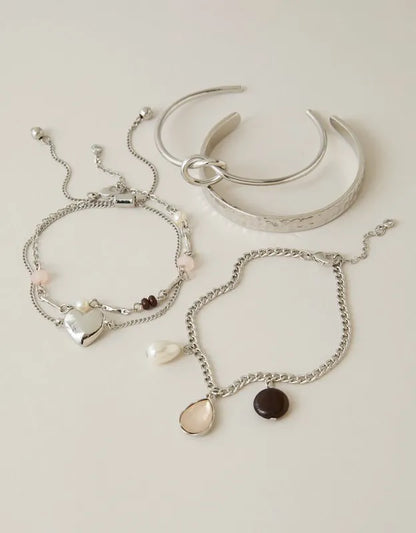 AEO Chain & Cuff Bracelet 5-Pack