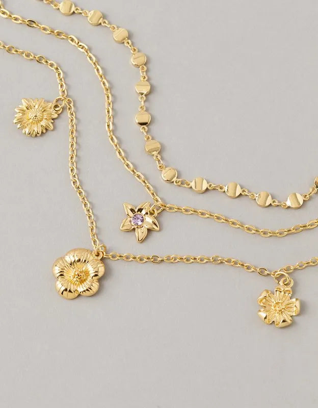 AE Floral Anklet 3-Pack