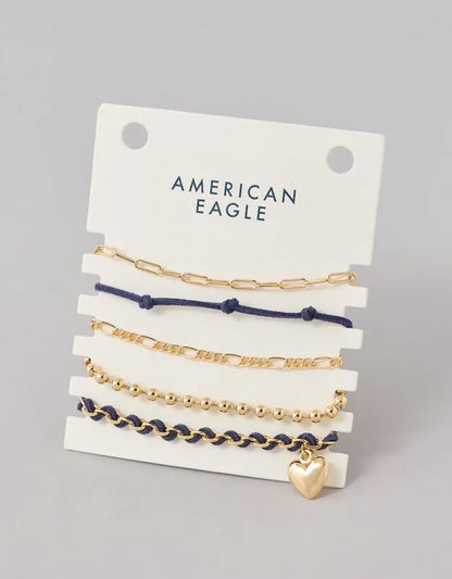 AE Assorted Chain Bracelet 5-Pack