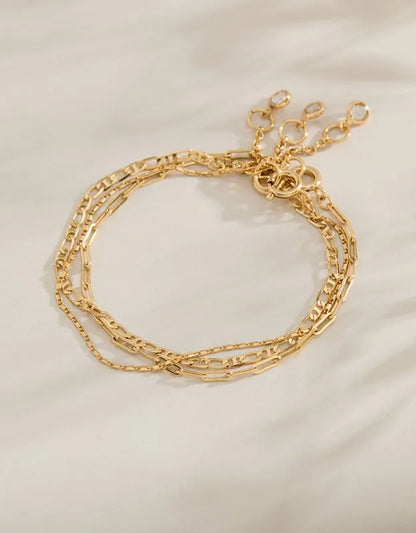 AE Keepers Collection 14K Gold Plated Bracelet 3-Pack