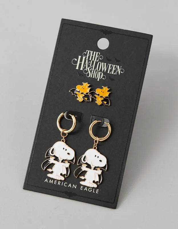 AEO Halloween Snoopy Earrings 2-Pack
