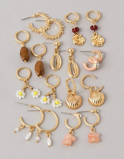 AE Orange Shell Earring 9-Pack
