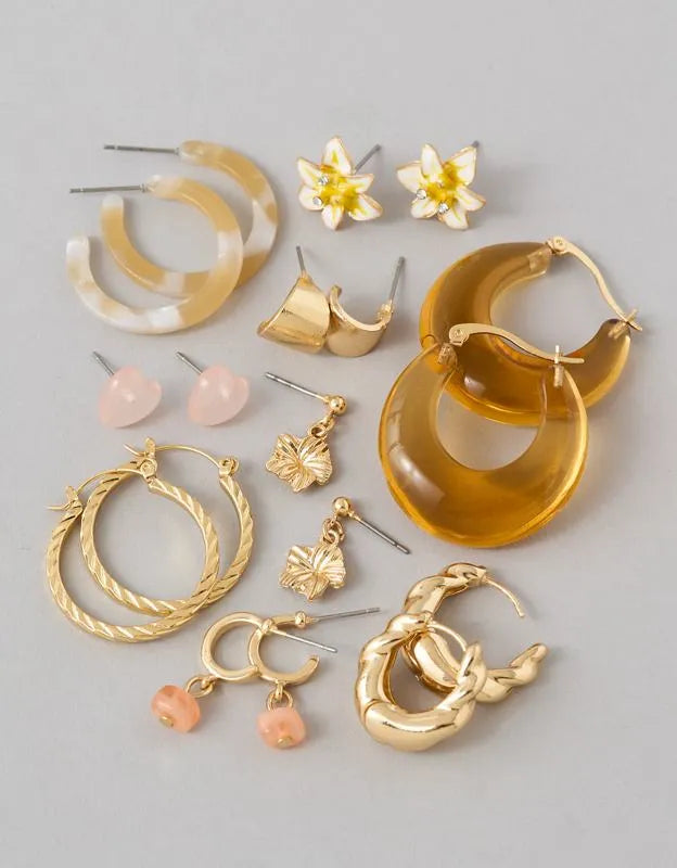 AE Floral Earrings 9-Pack