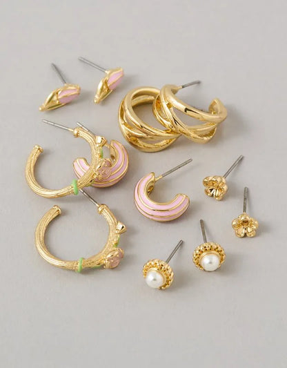 AE Floral Earrings 6-Pack