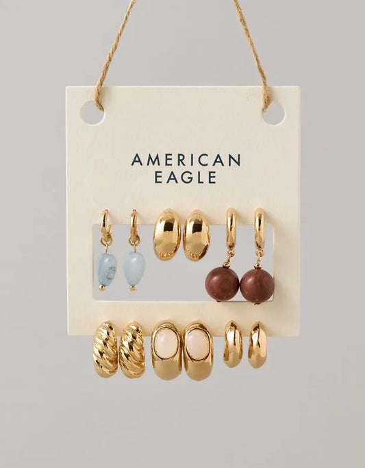 AE Blue & Brown Earring 6-Pack