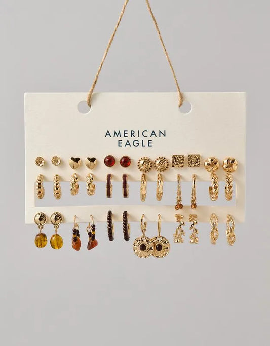 AE Brown Earring 18-Pack