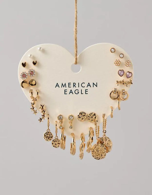 AE Faux Gold Earring 18-Pack