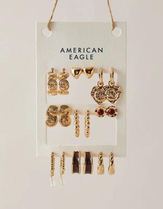 AE Swirl Earring 9-Pack