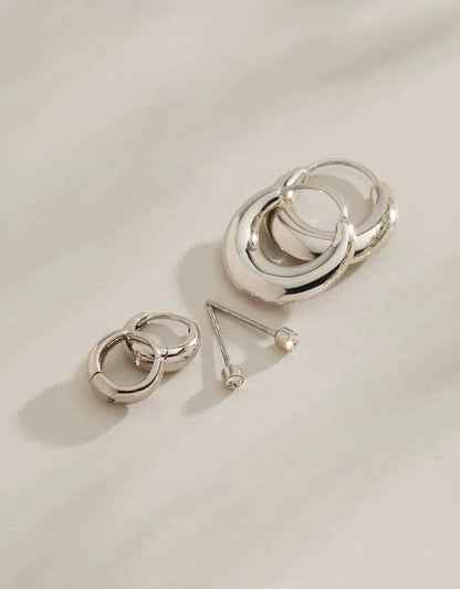 AE Keepers Collection Platinum Plated Earrings 3-Pack