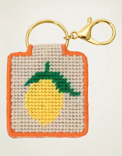 Lucky Feather Lucky Lemon Needlepoint Keychain Kit