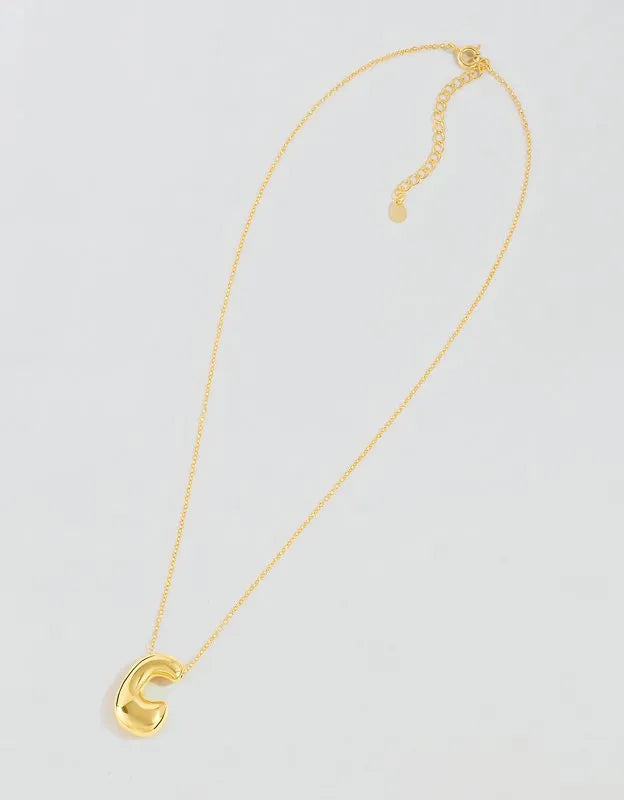 Athra Bubble Letter Necklace