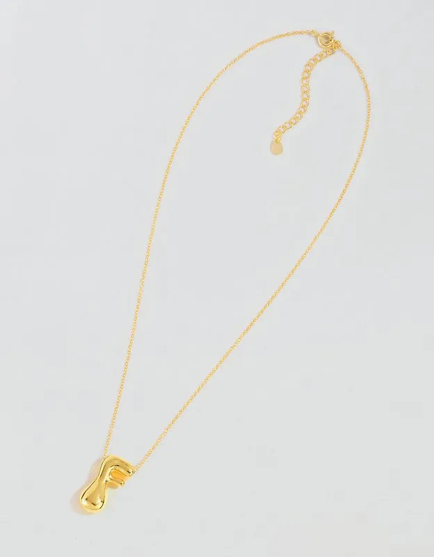 Athra Bubble Letter Necklace