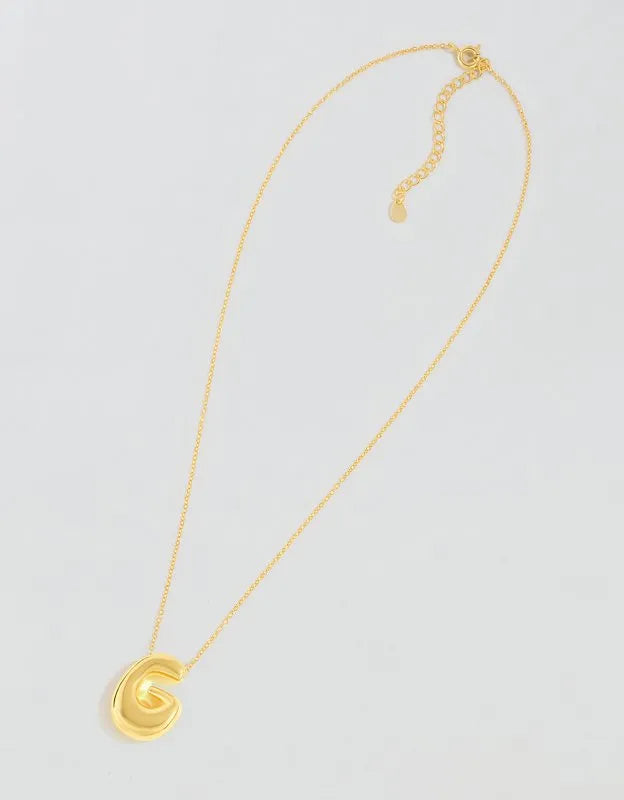 Athra Bubble Letter Necklace