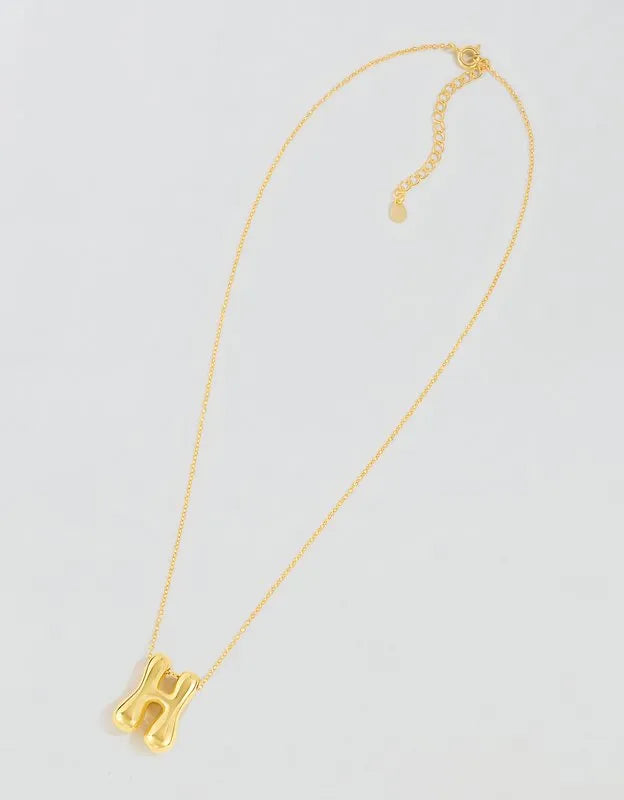 Athra Bubble Letter Necklace